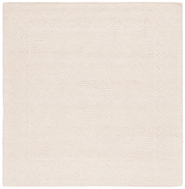 Safavieh Textural 303 Hand Tufted Contemporary Rug Beige / Blush 6' x 6' Square