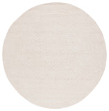 Safavieh Textural 304 Hand Tufted Contemporary Rug Ivory 6' x 6' Round