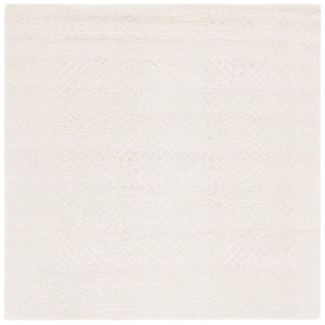 Safavieh Textural 304 Hand Tufted Contemporary Rug Ivory 6' x 6' Square