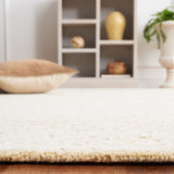 Safavieh Textural 305 Hand Tufted Contemporary Rug Gold / Ivory 5' x 8'