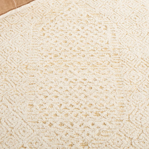Safavieh Textural 305 Hand Tufted Contemporary Rug Gold / Ivory 8' x 10'