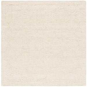 Safavieh Textural 305 Hand Tufted Contemporary Rug Gold / Ivory 6' x 6' Square