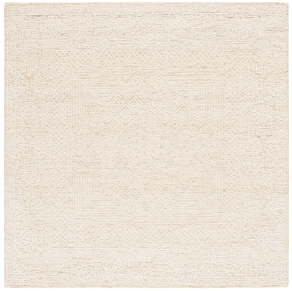 Safavieh Textural 305 Hand Tufted Contemporary Rug Gold / Ivory 6' x 6' Square