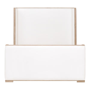 Essentials for Living Tailor Shelter Cal King Bed LiveSmart Peyton-Pearl, Natural Gray Oak