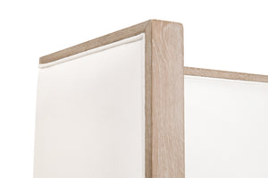 Essentials for Living Tailor Shelter Queen Bed LiveSmart Peyton-Pearl, Natural Gray Oak