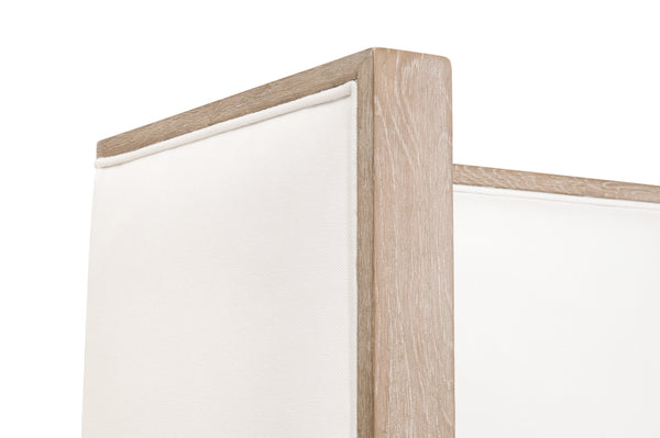 Essentials for Living Tailor Shelter Standard King Bed LiveSmart Peyton-Pearl, Natural Gray Oak