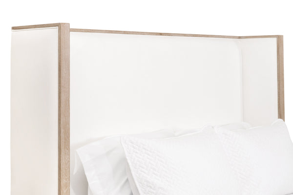 Essentials for Living Tailor Shelter Cal King Bed LiveSmart Peyton-Pearl, Natural Gray Oak