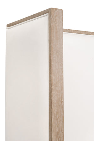 Essentials for Living Tailor Shelter Queen Bed LiveSmart Peyton-Pearl, Natural Gray Oak