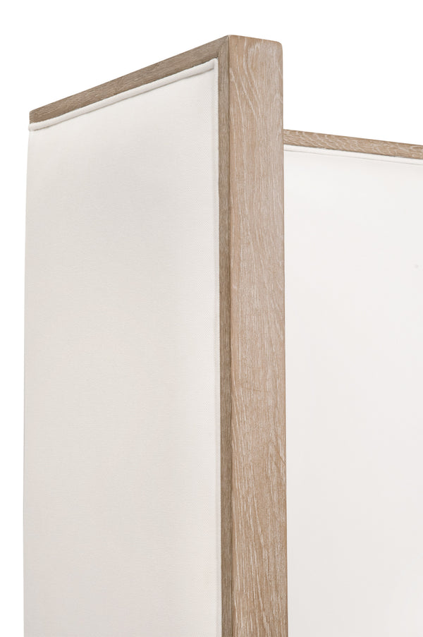 Essentials for Living Tailor Shelter Cal King Bed LiveSmart Peyton-Pearl, Natural Gray Oak