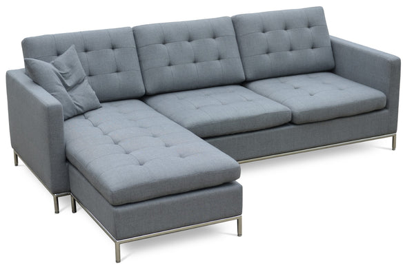 Soho Concept Seat: Taxim Convertible Sectional Sofa - Modern Design, Spacious Comfort, Turkish Craftsmanship, 95.5" W Stone Brick  Soho-concept-dining-chair-13577