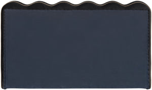 Meridian Furniture Tempo Sculptural Full Bed Plush Velvet Upholstery Curved Headboard Contrast Piping Detail Black TempoBlack-F