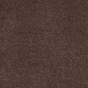 Meridian Furniture Tempo Velvet Twin Upholstered Bed with Sculptural Curved Headboard and Contrast Piping Detail Brown TempoBrown-T