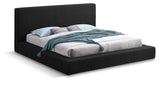 Terra Black Boucle Fabric King Bed TerraBlack-K Meridian Furniture