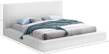 Terra White Boucle Fabric King Bed TerraWhite-K Meridian Furniture