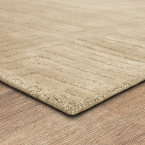 Karastan Rugs Bobby Berk by Karastan (Series 2) Terra Firma Machine Made Rayon/Viscose Transitional Area Rug Cream 9' x 12'