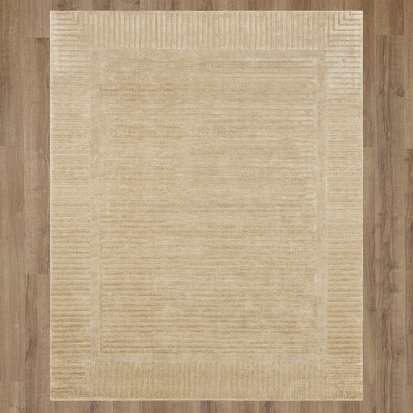 Karastan Rugs Bobby Berk by Karastan (Series 2) Terra Firma Machine Made Rayon/Viscose Transitional Area Rug Cream 9' x 12'