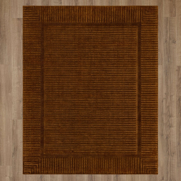 Karastan Rugs Bobby Berk by Karastan (Series 2) Terra Firma Machine Made Rayon/Viscose Transitional Area Rug Sienna 9' x 12'