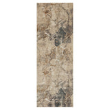 Tesoro Abstract Watercolor Area Rug, Durable Polyester, Machine Woven, Fringe Finish