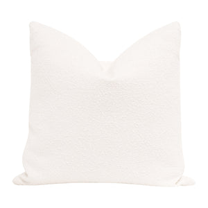 Essentials for Living The Basic 22" Essential Pillow, Set of 2 7200-22.BOU-SNO Performance Boucle Snow