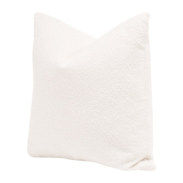 Essentials for Living The Basic 22" Essential Pillow, Set of 2 7200-22.BOU-SNO Performance Boucle Snow