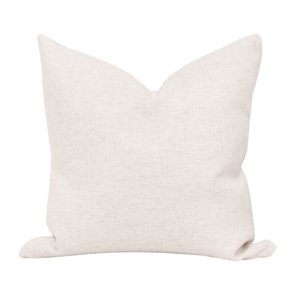 Essentials for Living The Basic 22" Essential Pillow, Set of 2 Performance Textured Cream Linen