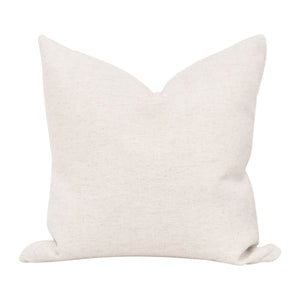 Essentials for Living The Basic 22" Essential Pillow, Set of 2 Performance Textured Cream Linen