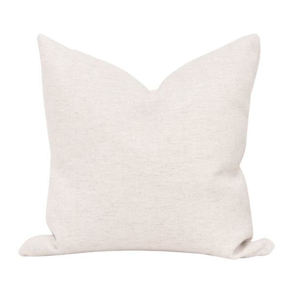 Essentials for Living The Basic 22" Essential Pillow, Set of 2 Performance Textured Cream Linen
