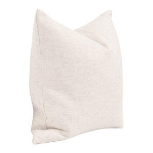 Essentials for Living The Basic 22" Essential Pillow, Set of 2 Performance Textured Cream Linen