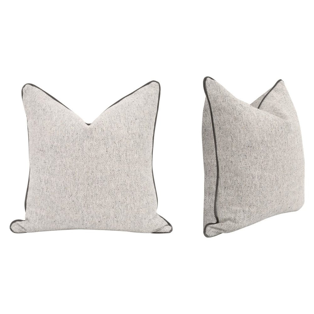 Essentials For Living The Not So Basic 22" Essential Pillow Set Of 2 - Luxurious Down-filled Comfort For Stylish Spaces   7202-22.Hnat/Wb