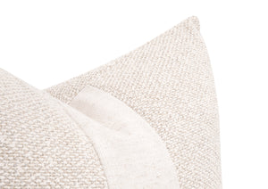 Essentials For Living The Split Decision 22" Essential Pillow Set Of 2 - Luxurious Down-filled Comfort For Modern Decor Livesmart Gellar,Linen,Performance Textured Cream Linen Stripe  7206-22.Lglin/Txcrm
