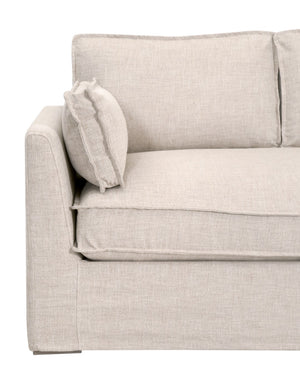 Essentials For Living Thea Outdoor 90" Taper Arm Sofa - Stylish Slipcover, Uv-resistant Fabric, & Plush Cushions For Comfort Desert Accoya Marine Grade Plywood,Solid Accoya Wood 6726-3.Atwn