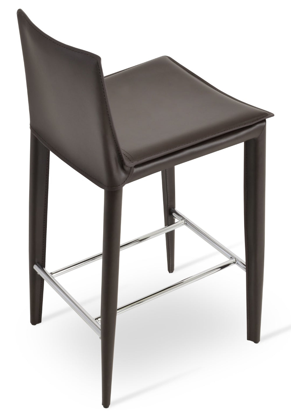 Soho Concept Tiffany Counter Barstools - Stylish Kent Bonded Leather In Black, Brown, Grey - Durable & Chic Design Grey  Soho-concept-dining-chair-09832