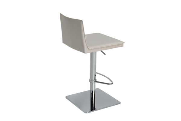 Soho Concept Tiffany Piston Stool - Stylish Barstools With Kent Bonded Leather, Chrome Base, Limited Stock Offer! White  Soho-concept-dining-chair-09838