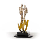 VIG Furniture SZ0241 Modern Bronze Acrobats-Tightrope Sculpture VGTHSZ0241-BRZ