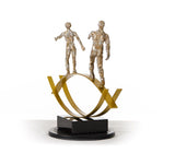 VIG Furniture SZ0241 Modern Bronze Acrobats-Tightrope Sculpture VGTHSZ0241-BRZ