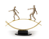 VIG Furniture SZ0241 Modern Bronze Acrobats-Tightrope Sculpture VGTHSZ0241-BRZ