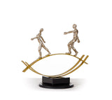 VIG Furniture SZ0241 Modern Bronze Acrobats-Tightrope Sculpture VGTHSZ0241-BRZ