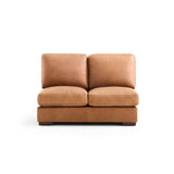 Tolland Corner Salt Flat - Tolland Custom Sectional Chestnut leather SFTOLLCOR00CS Malouf