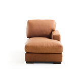 Tolland Corner Salt Flat - Tolland Custom Sectional Chestnut leather SFTOLLCOR00CS Malouf