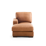 Tolland Corner Salt Flat - Tolland Custom Sectional Chestnut leather SFTOLLCOR00CS Malouf