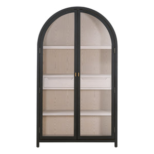 Toulouse Display Cabinet Black Birch, Natural Oak 8110.BLK-BIR/NO Essentials for Living