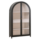 Toulouse Display Cabinet Black Birch, Natural Oak 8110.BLK-BIR/NO Essentials for Living