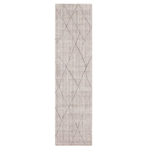 Tribal Diamond Silver 2' x 8' Area Rug Karastan Rugs