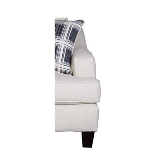 Fusion Truth Or Dare Salt Queen Sleep Sofa In White - Elegant, Durable Design With Reversible Cushions & Pillows White Ws ,100% Polypropylene 2334 Truth Or Dare Salt Sleeper