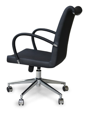Soho Concept Tulip Office Chair In Black With Durable Camira Era Fabric – 10-year Warranty & Italian Ppm! Black  Soho-concept-dining-chair-12731