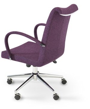 Soho Concept Tulip Office Chair In Black With Durable Camira Era Fabric – 10-year Warranty & Italian Ppm! Deep Maroon  Soho-concept-dining-chair-11997