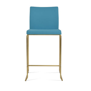 Soho Concept Capri Stackable Upholstered Barstools & Counterstools – 10-year Guarantee, Stylish & Space-saving! Brass,Turquoise  Soho-concept-dining-chair-10065
