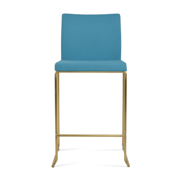 Soho Concept Capri Stackable Upholstered Barstools & Counterstools – 10-year Guarantee, Stylish & Space-saving! Brass,Turquoise  Soho-concept-dining-chair-10065