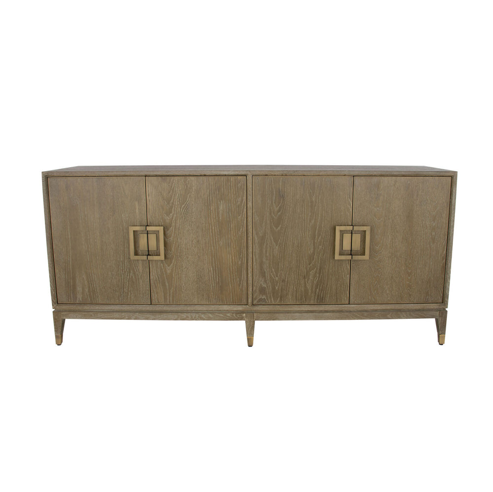 Zeugma Tyler Buffet - Elegant Dark Wood Finish, Spacious 4-drawer Storage, Durable Solid Wood Design Dark Natural Wood Finish Solid Wood Tyler Buffet