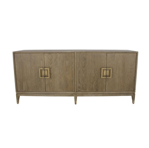 Zeugma Tyler Buffet - Elegant Dark Wood Finish, Spacious 4-drawer Storage, Durable Solid Wood Design Dark Natural Wood Finish Solid Wood Tyler Buffet